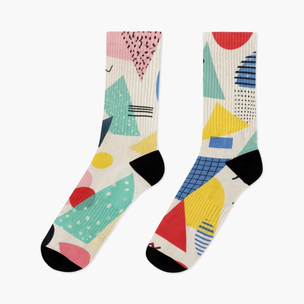 Item preview, Pastel Memphis Geometric Pattern | Scandinavian Retro Abstract Shapes designed and sold by lavanya11.