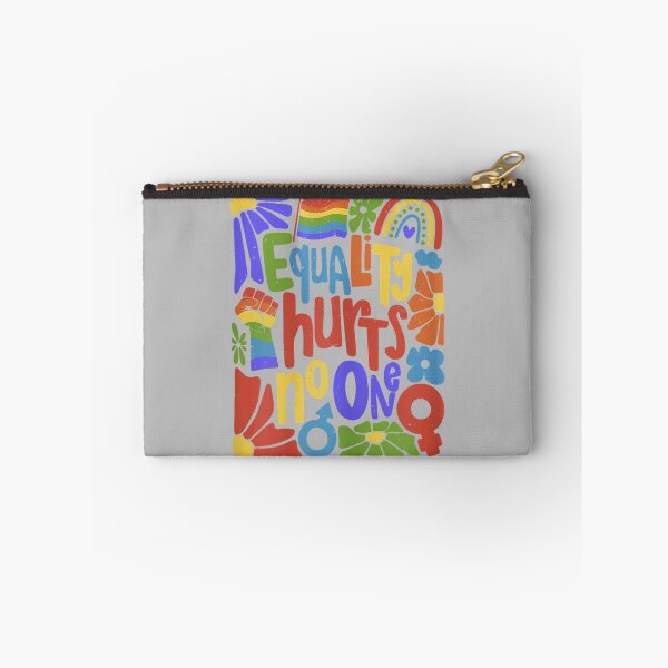 Item preview, Gay Pride Equality Hurts No One Rainbow LGBTQ Retro Groovy designed and sold by ArleneRowe.