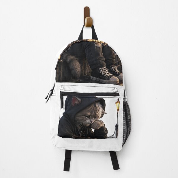 Item preview, Crying Cat on the Bridge – Lonely Night Vibes designed and sold by Genzfirevibes.