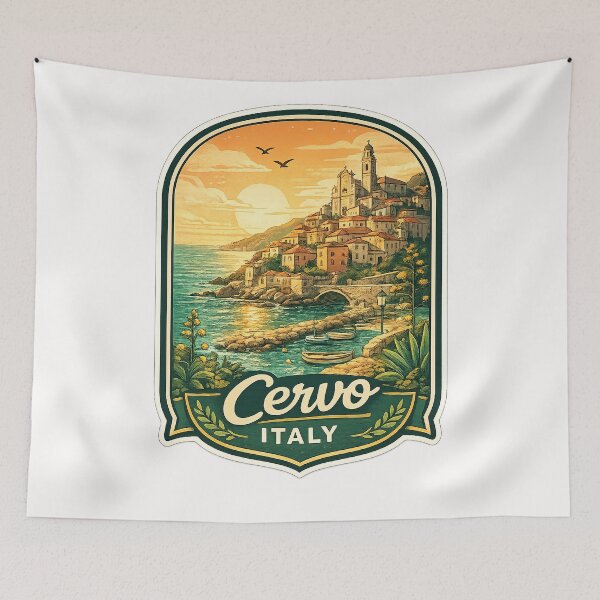 Item preview, Cervo Liguria Italian Riviera Coastal Village Italy designed and sold by Places On Earth.