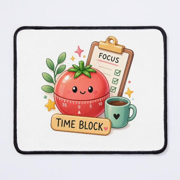Item preview, Time Block Sticker | Cute Pomodoro Timer, Time Blocking, ADHD Productivity & Focus Planner Design designed and sold by Pixanova.