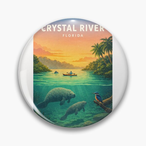 Item preview, Crystal River Kings Bay Manatee Springs Florida designed and sold by Places On Earth.