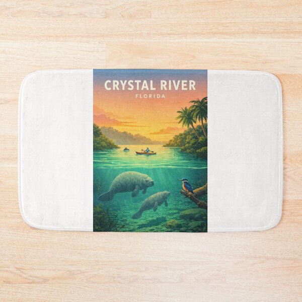 Item preview, Crystal River Kings Bay Manatee Springs Florida designed and sold by Places On Earth.