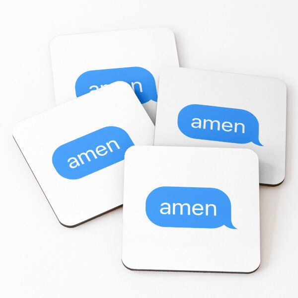 Item preview, "amen" Text Message designed and sold by PrettiPrintts.