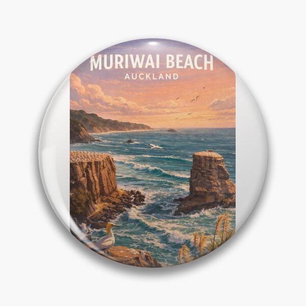 Item preview, Muriwai Beach Gannet Colony Auckland West Coast New Zealand designed and sold by Places On Earth.