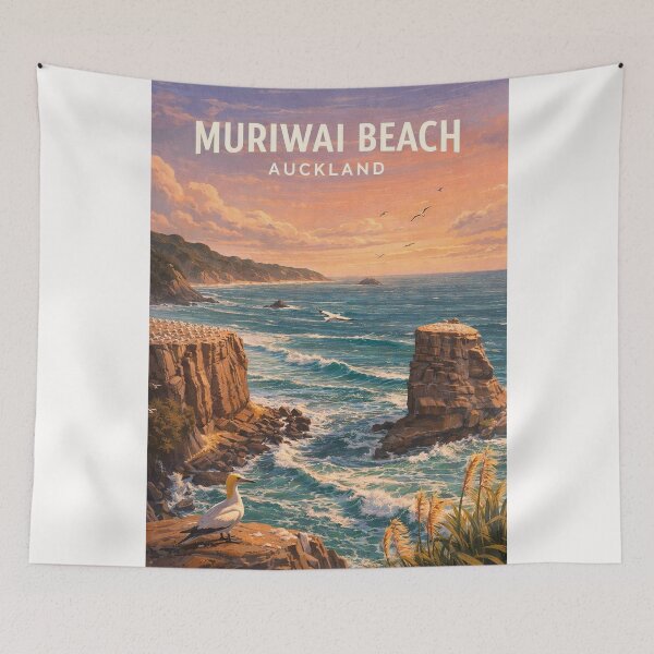 Item preview, Muriwai Beach Gannet Colony Auckland West Coast New Zealand designed and sold by Places On Earth.