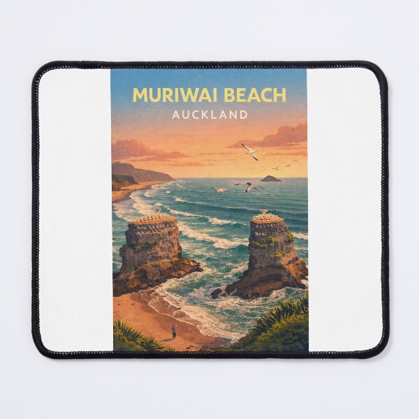 Item preview, Muriwai Beach Gannet Cliffs Tasman Sea Auckland Coast designed and sold by Places On Earth.