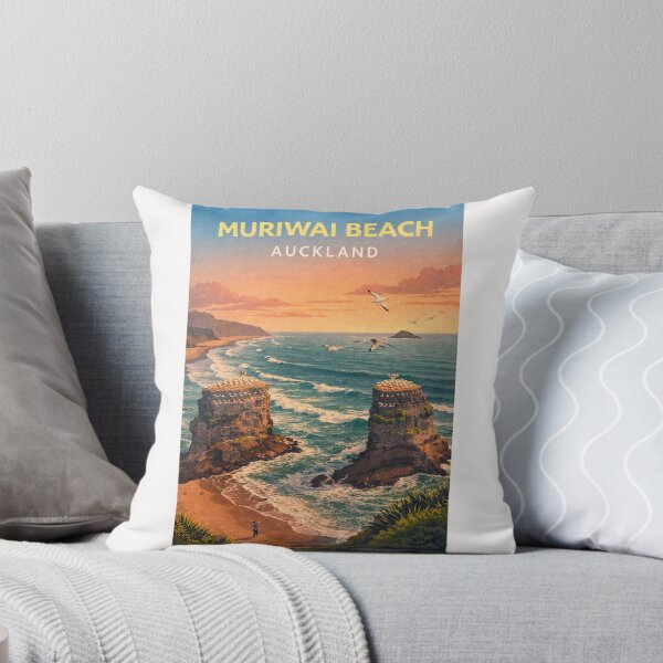 Item preview, Muriwai Beach Gannet Cliffs Tasman Sea Auckland Coast designed and sold by Places On Earth.
