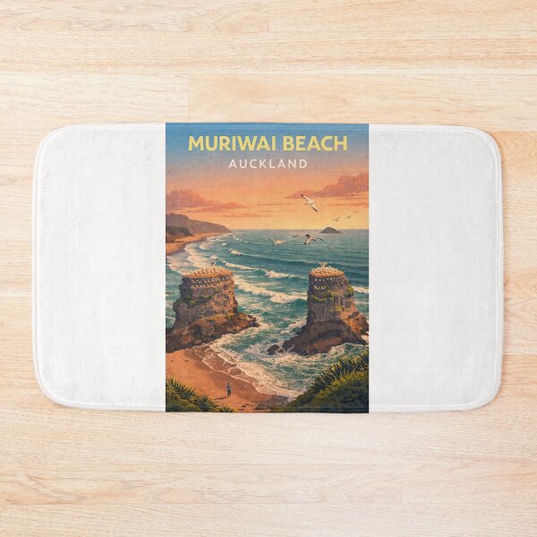 Item preview, Muriwai Beach Gannet Cliffs Tasman Sea Auckland Coast designed and sold by Places On Earth.