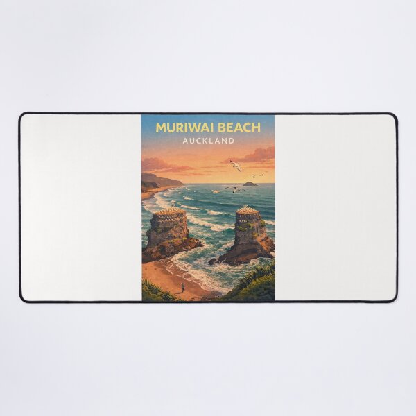 Item preview, Muriwai Beach Gannet Cliffs Tasman Sea Auckland Coast designed and sold by Places On Earth.