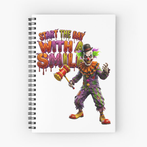 Item preview, Start The Day With A Smile - Scary Clown Halloween Horror designed and sold by royalflush664.