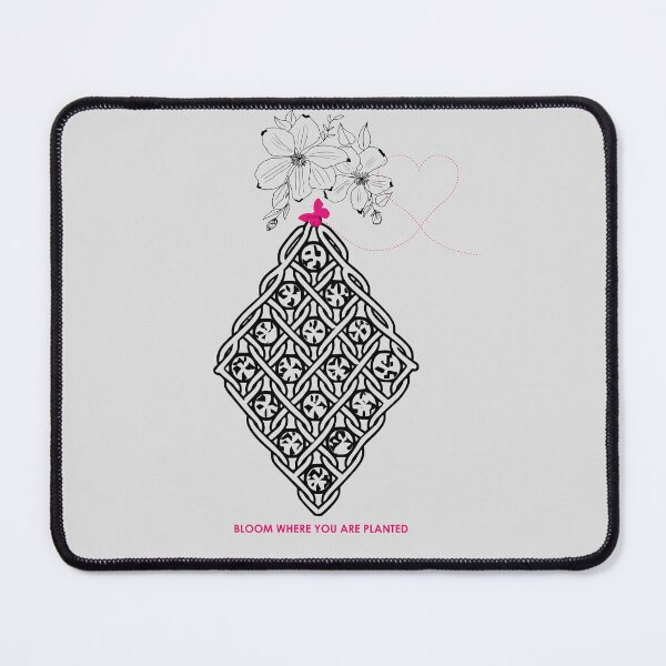 Item preview, Boho Macrame Floral Art – Bloom Where You Are Planted – Ice Grey Edition designed and sold by Macramellennias.