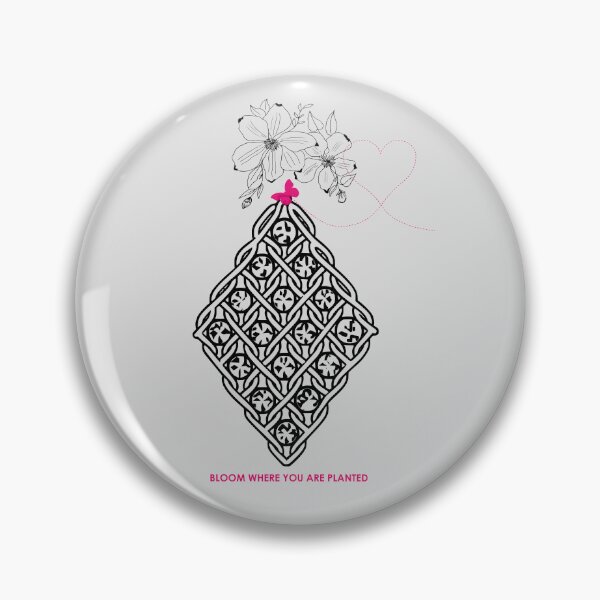 Item preview, Boho Macrame Floral Art – Bloom Where You Are Planted ​ – Ice Grey Edition designed and sold by Macramellennias.