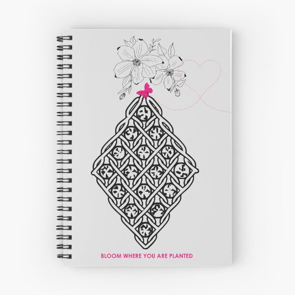 Item preview, Boho Macrame Floral Art – Bloom Where You Are Planted ​ – Ice Grey Edition designed and sold by Macramellennias.