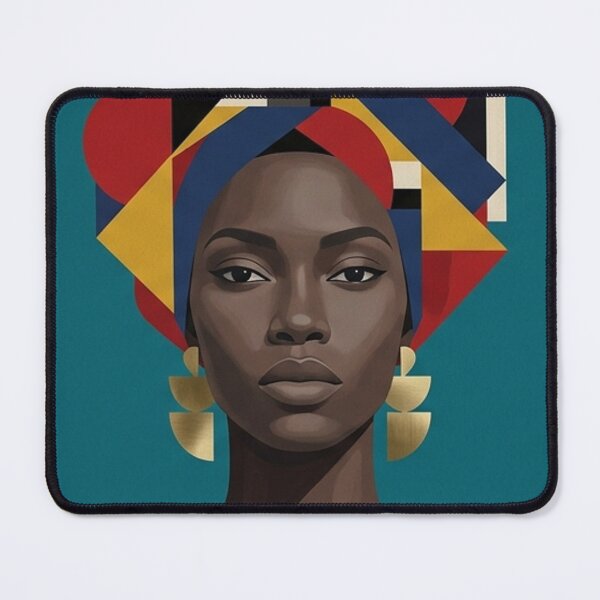 Item preview, Colorful Black woman geometric art designed and sold by Desolaa_Arts.