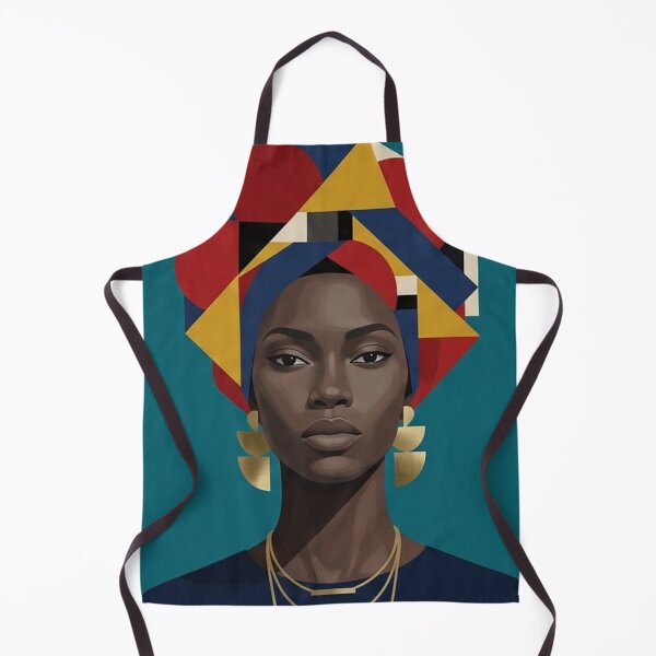 Item preview, Colorful Black woman geometric art designed and sold by Desolaa_Arts.
