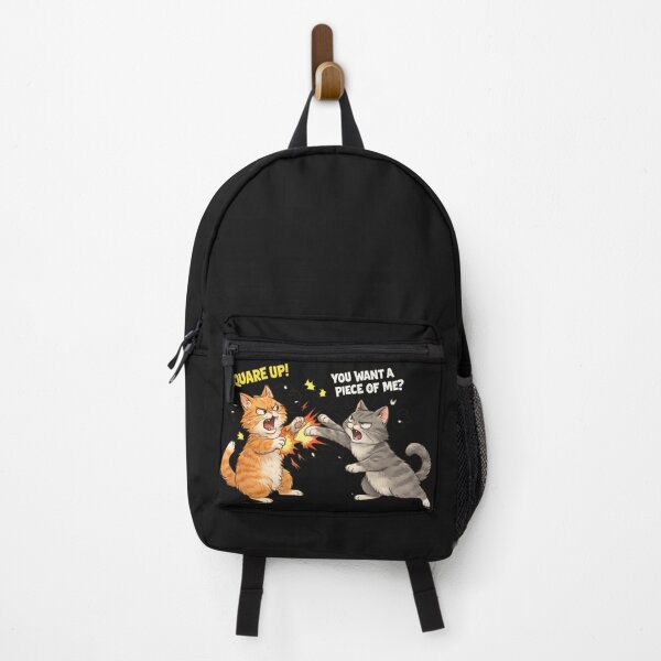Item preview, Funny Cat Fight Meme – Hilarious Cartoon Cats Arguing Transparent Design designed and sold by EdgeSphere.