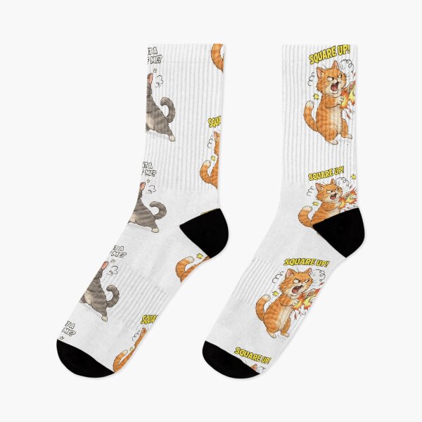 Item preview, Funny Cat Fight Meme – Hilarious Cartoon Cats Arguing Transparent Design designed and sold by EdgeSphere.
