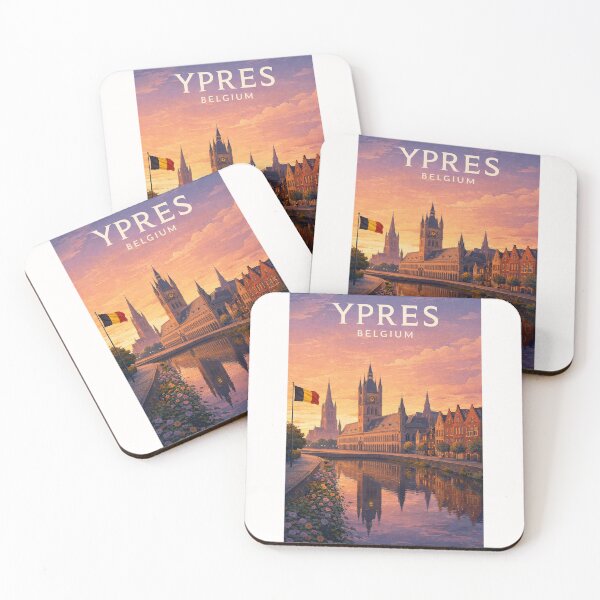 Item preview, Ypres Cloth Hall and Menin Gate Historic Skyline Belgium designed and sold by Places On Earth.