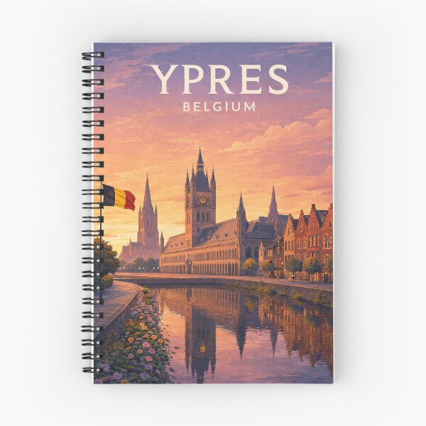 Item preview, Ypres Cloth Hall and Menin Gate Historic Skyline Belgium designed and sold by Places On Earth.