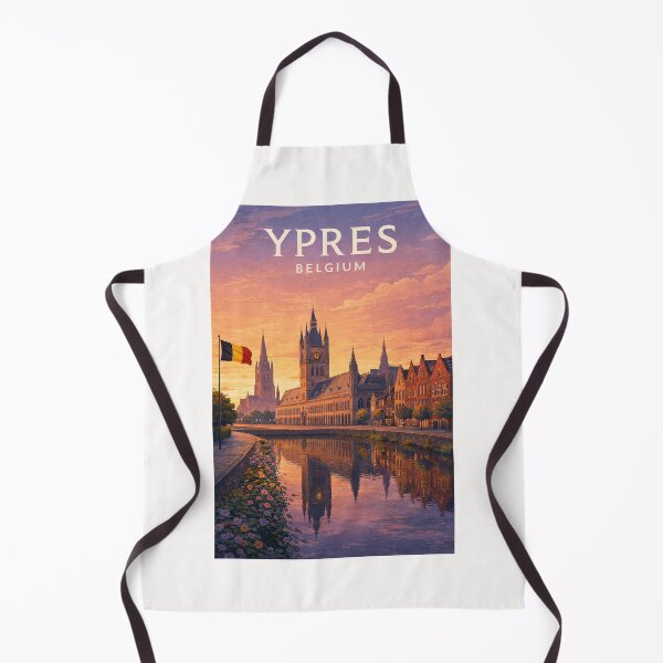 Item preview, Ypres Cloth Hall and Menin Gate Historic Skyline Belgium designed and sold by Places On Earth.