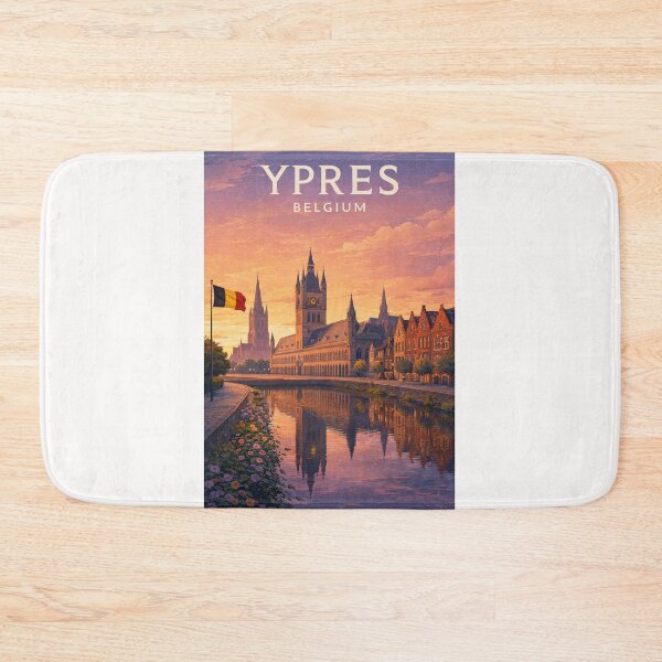 Item preview, Ypres Cloth Hall and Menin Gate Historic Skyline Belgium designed and sold by Places On Earth.