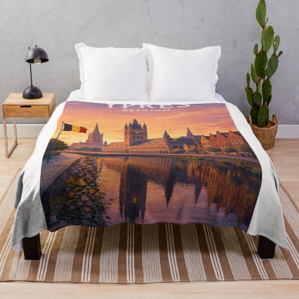 Item preview, Ypres Cloth Hall and Menin Gate Historic Skyline Belgium designed and sold by Places On Earth.