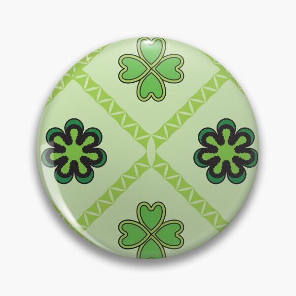 Item preview, Green Floral Geometric Seamless Pattern with Clover Motifs and Decorative Flowers designed and sold by ChaReePat.