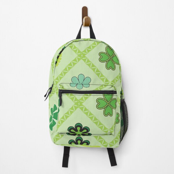 Item preview, Green Floral Geometric Seamless Pattern with Clover Motifs and Decorative Flowers designed and sold by ChaReePat.