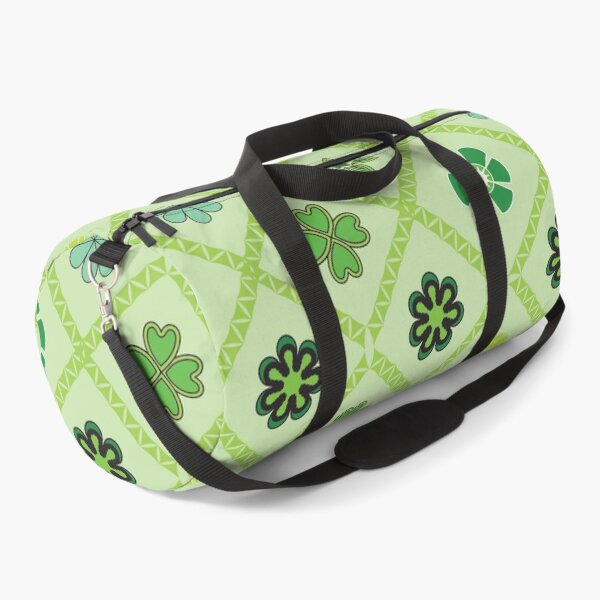 Item preview, Green Floral Geometric Seamless Pattern with Clover Motifs and Decorative Flowers designed and sold by ChaReePat.