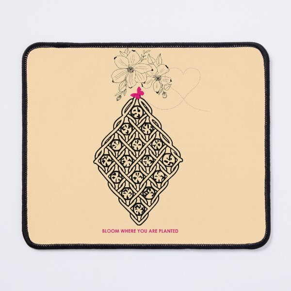 Item preview, Boho Macrame Floral Art – Bloom Where You Are Planted – Peach Glow Edition designed and sold by Macramellennias.