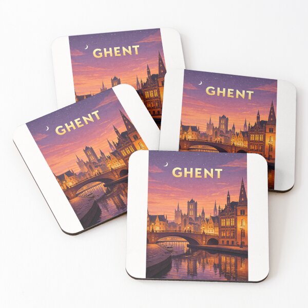 Item preview, Ghent Medieval Canals and Saint Bavo Cathedral Belgium designed and sold by Places On Earth.