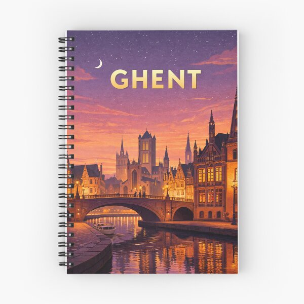 Item preview, Ghent Medieval Canals and Saint Bavo Cathedral Belgium designed and sold by Places On Earth.