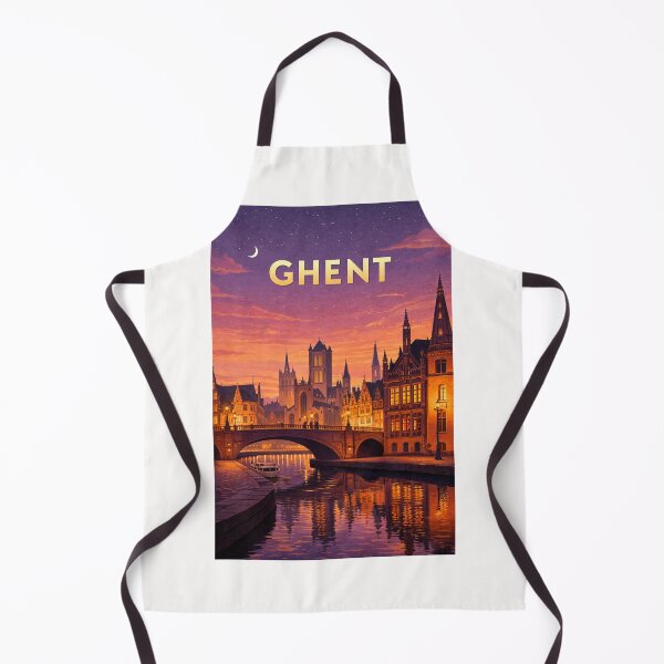 Item preview, Ghent Medieval Canals and Saint Bavo Cathedral Belgium designed and sold by Places On Earth.