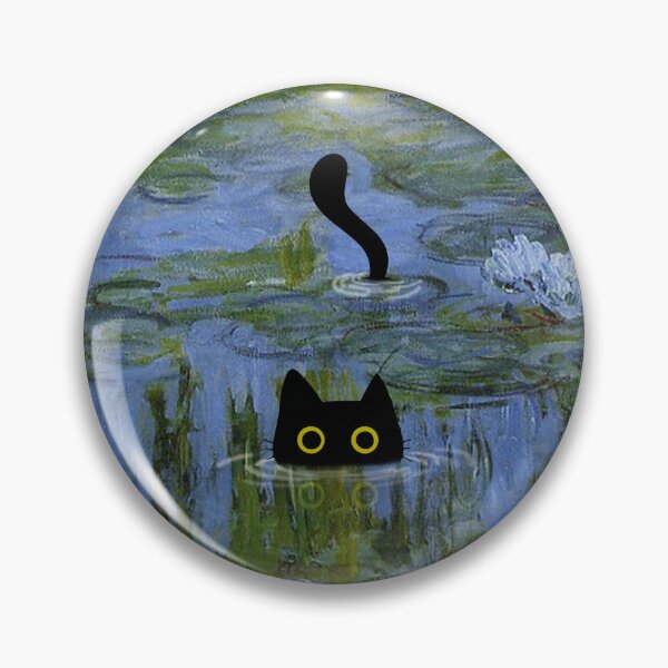 Item preview, Cat Print Monet Waterlily designed and sold by PurrfectHome.