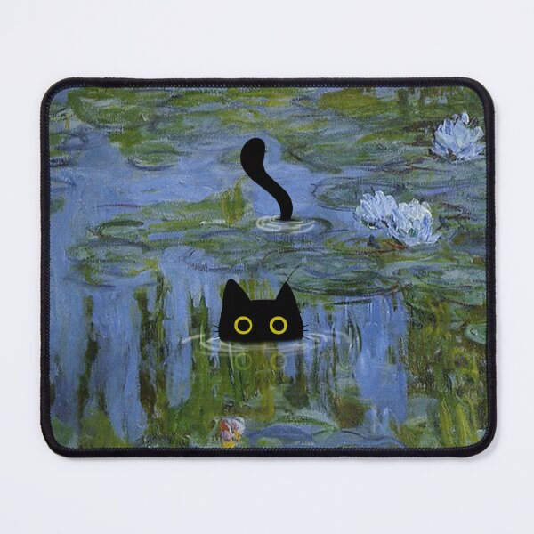 Item preview, Cat Print Monet Waterlily designed and sold by PurrfectHome.