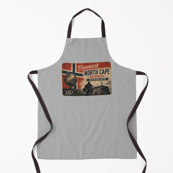 Item preview, Nordkapp North Cape Norway Motorcycle Sticker TShirt 17 designed and sold by OuterShellUK.