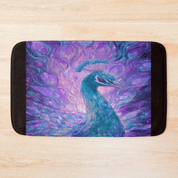 Artikelvorschau, Fantasievolles Pfauenfeder-Kunstwerk (abstrakt) entworfen und verkauft von NivyasArtistry.