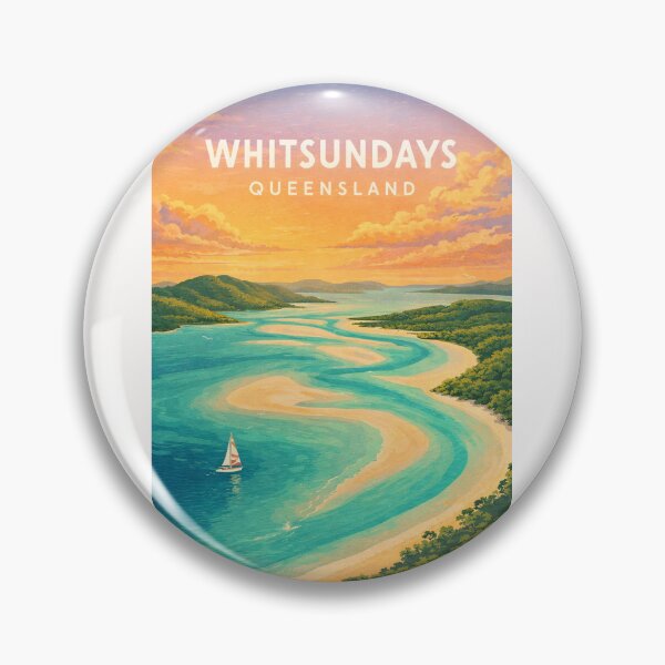 Item preview, Whitsundays Whitehaven Beach and Great Barrier Reef Queensland designed and sold by Places On Earth.