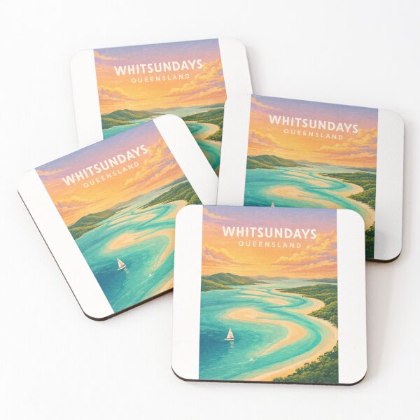 Item preview, Whitsundays Whitehaven Beach and Great Barrier Reef Queensland designed and sold by Places On Earth.