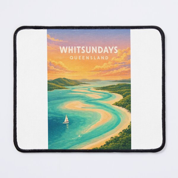 Item preview, Whitsundays Whitehaven Beach and Great Barrier Reef Queensland designed and sold by Places On Earth.