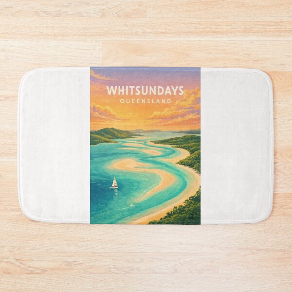 Item preview, Whitsundays Whitehaven Beach and Great Barrier Reef Queensland designed and sold by Places On Earth.