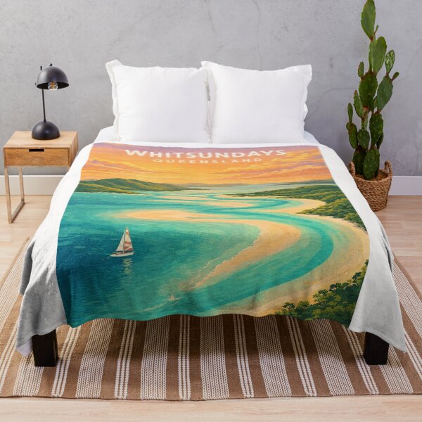 Item preview, Whitsundays Whitehaven Beach and Great Barrier Reef Queensland designed and sold by Places On Earth.