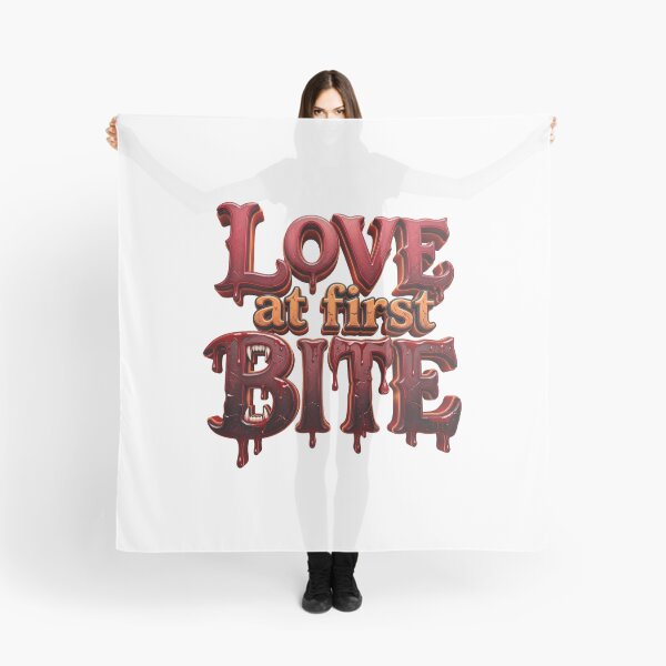Item preview, Love At First Bite - Bloody Gothic Vampire Fangs Typography designed and sold by royalflush664.