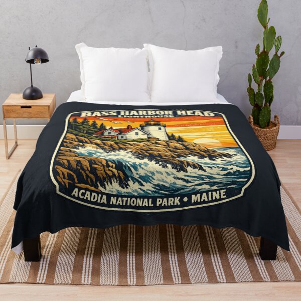 Item preview, Bass Harbor Head Lighthouse Vintage Travel Shirt | Acadia National Park Maine Coastal Retro Lighthouse Adventure Design designed and sold by Globalcitytees.