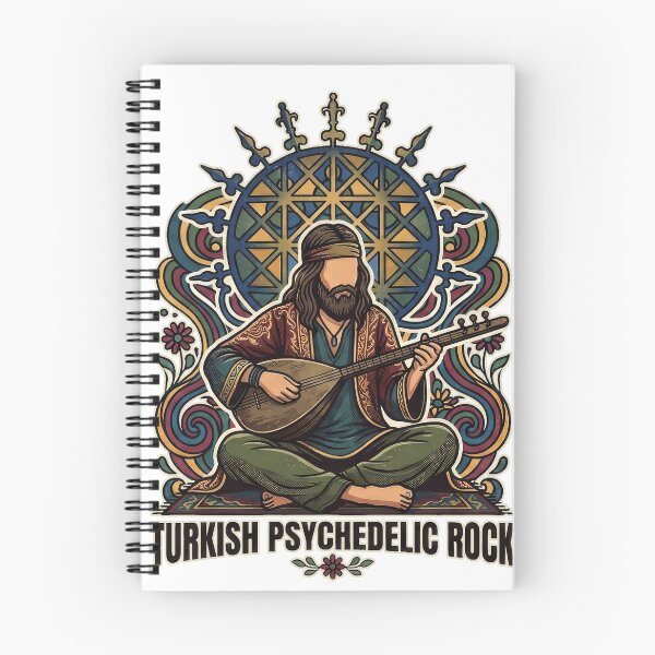 Item preview, Turkish Psychedelic Rock - Retro Anatolian Folk & Saz Player Vintage Design designed and sold by TontikDesign.