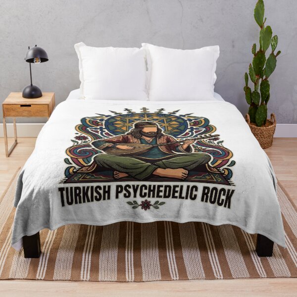 Item preview, Turkish Psychedelic Rock - Retro Anatolian Folk & Saz Player Vintage Design designed and sold by TontikDesign.