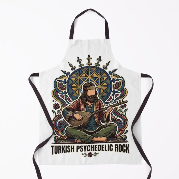 Item preview, Turkish Psychedelic Rock - Retro Anatolian Folk & Saz Player Vintage Design designed and sold by TontikDesign.