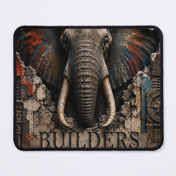 Item preview, Operator Builders Leave Evidence Elephant Brutalist Art designed and sold by SavannaStrikes.