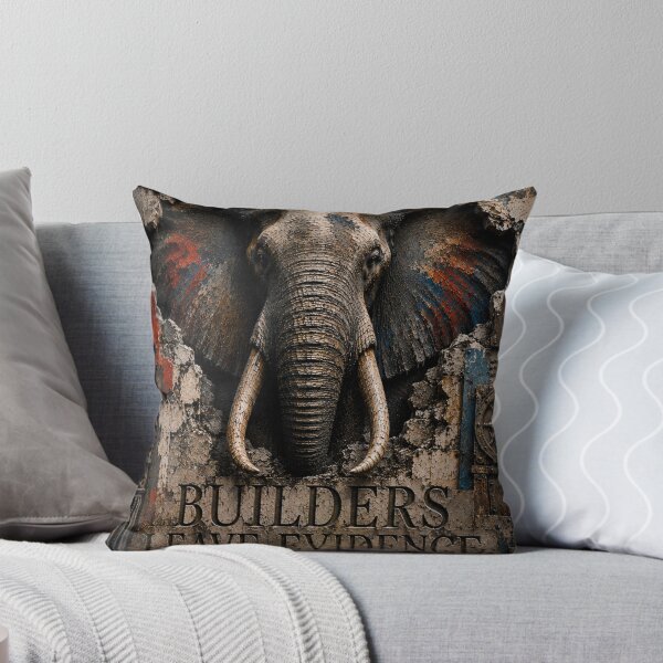 Item preview, Operator Builders Leave Evidence Elephant Brutalist Art designed and sold by SavannaStrikes.